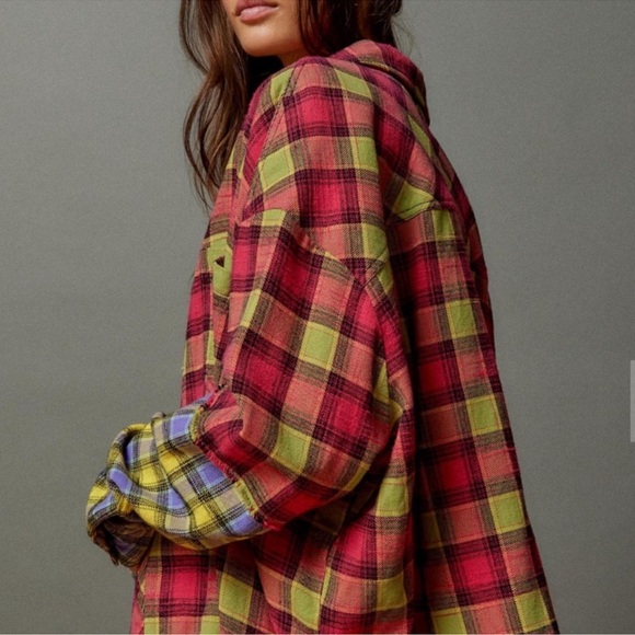 Urban Outfitters Tops - Urban Outfitters Red and Yellow Plaid Button Down Shirt